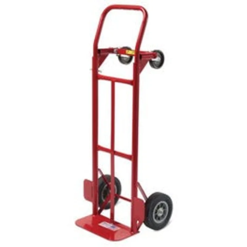 Milwaukee Hand Trucks Convertible Truck with 8 Solid Puncture Proof Tires