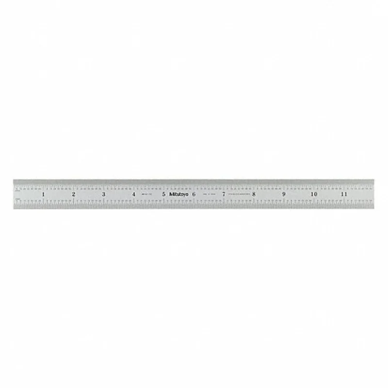 Mitutoyo 12"/300mm Wide Rigid Steel Rule - 182 Series