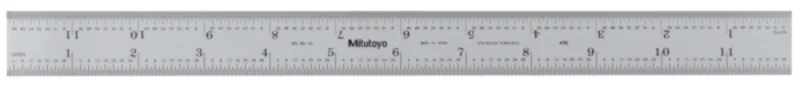 Mitutoyo 12" Wide Rigid Steel Rule