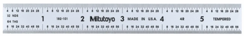 Mitutoyo 6" Wide Rigid Steel Rule