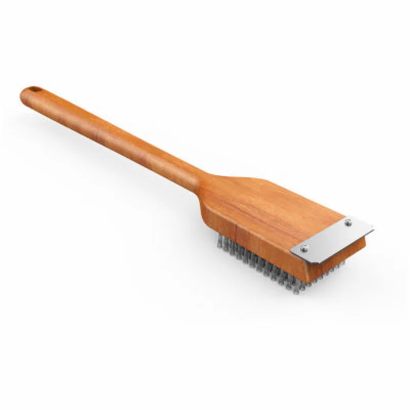 Mr. Bar-B-Q Oversized Grill Brush Stainless Steel Bristles Wood Handle