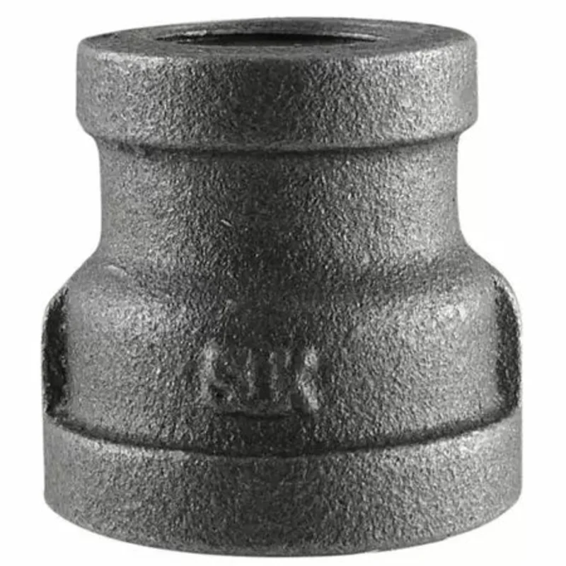 Mueller Black Reducing Coupling 150# Malleable Iron Threaded Fittings 3/8" x 1/4"