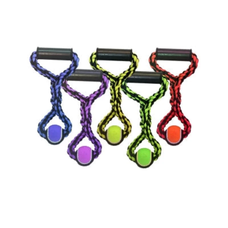 MultiPet NUTS FOR KNOTS ROPE TUG W/ TENNIS BALL
