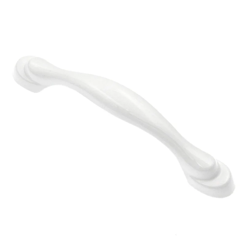 P330-24 White Frosted Deco 3"cc Cabinet Handles Pulls Hickory Eclipse, 10 Pack