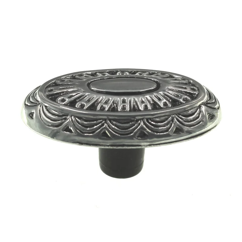 P379-SM Silver Medallion 1 3/4"x1" Oval Knob Pull Belwith Southwest Lodge