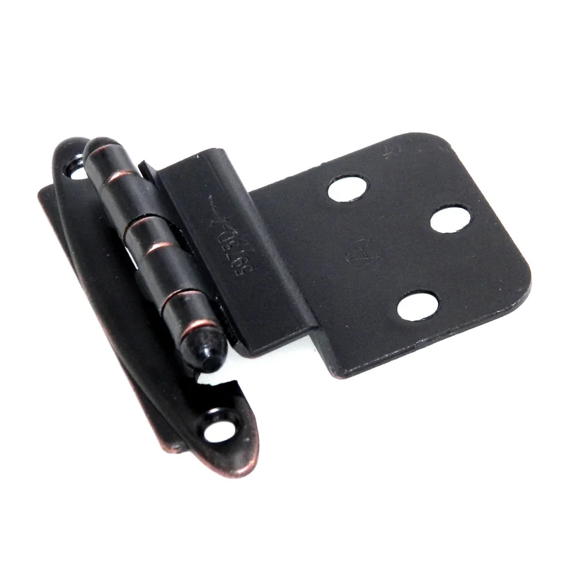 Pair Amerock 3/8" Inset Hinge Oil-Rubbed Bronze Face Mount Free Swing BP3417ORB