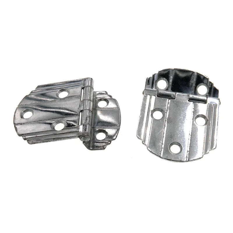 Pair Amerock Buffed Kromoid Chrome 3/8" Offset Surface Cabinet Hinges E3023