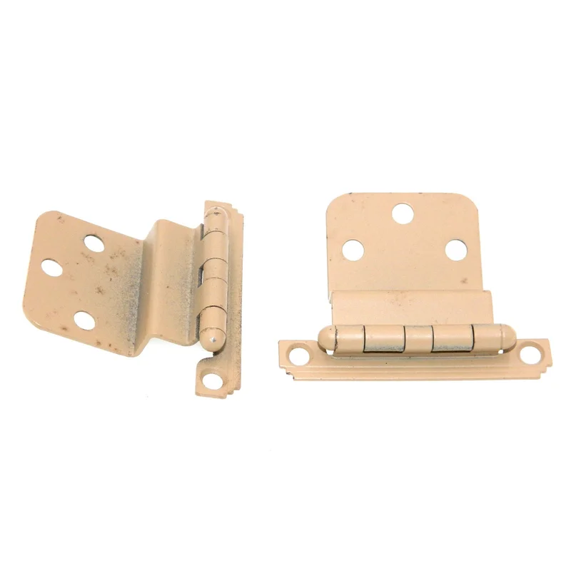 Pair Amerock Merit 3/8" Inset Art Deco Hinges Non Self-Closing Prime Coat BP1535-P