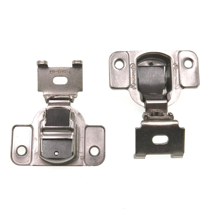 Pair Amerock Nickel 1 1/4" Overlay Concealed Cup Hinge BP2811C13-14 F-2812-15A