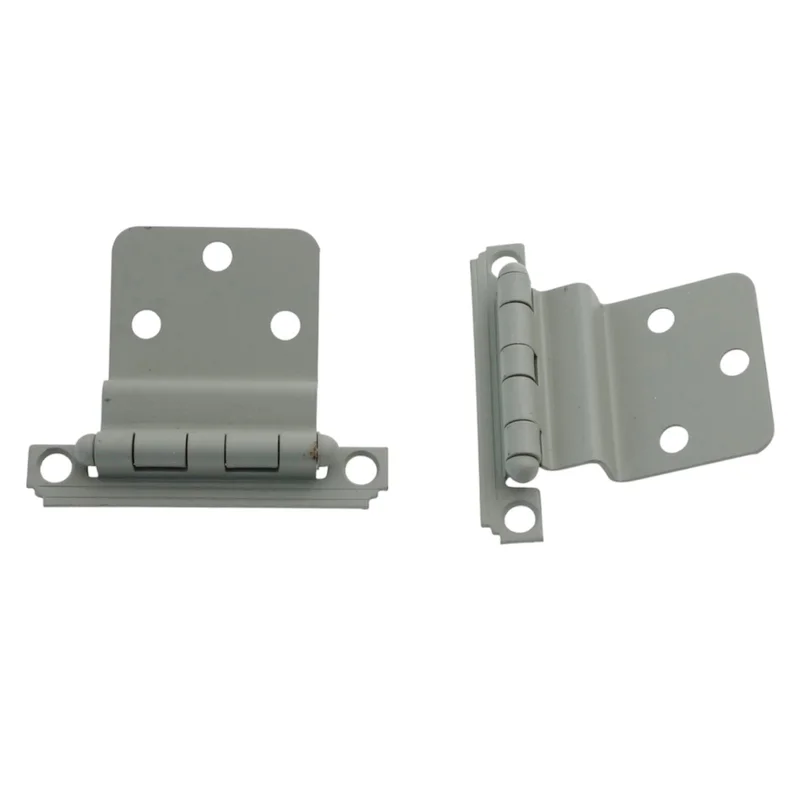 Pair Lawrence Brothers 3/8" Inset Cabinet Hinges Prime Coat SC1236-P-3-8