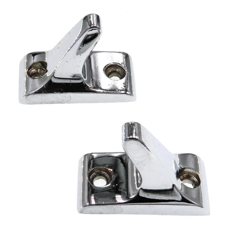 Pair of Amerock Accent 2" Wall-Mounted Decorative Single Hook Chrome C4554-26