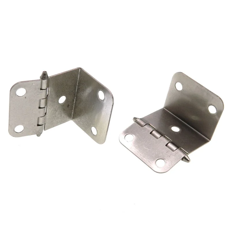 Pair of Satin Nickel Full 3/4" Inset Wrap Around Hinges Bullet Tip AP 938-SN