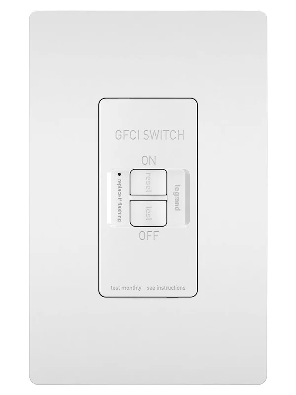 Pass & Seymour 20-Amp 125-Volt Dead Front Self Testing GFCI, White