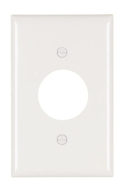 Pass & Seymour Single Receptacle Openings, One Gang, White