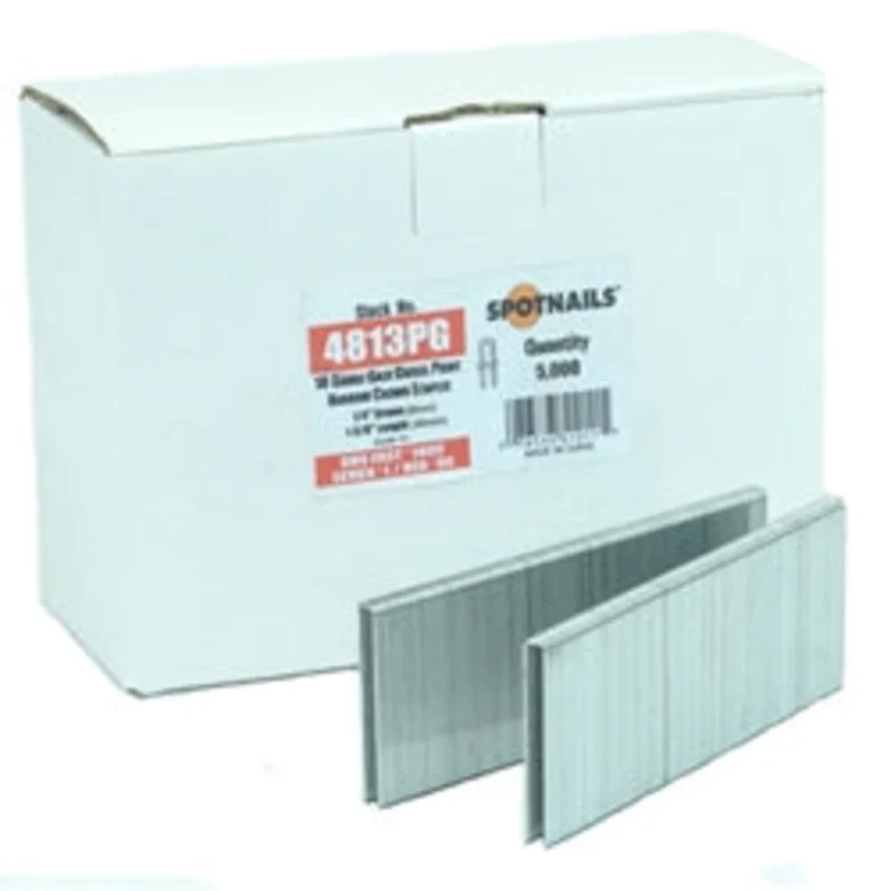 Peace Ind. 4810PG-30M 18 Gauge Narrow Crown Staples - 1 1/4 inch