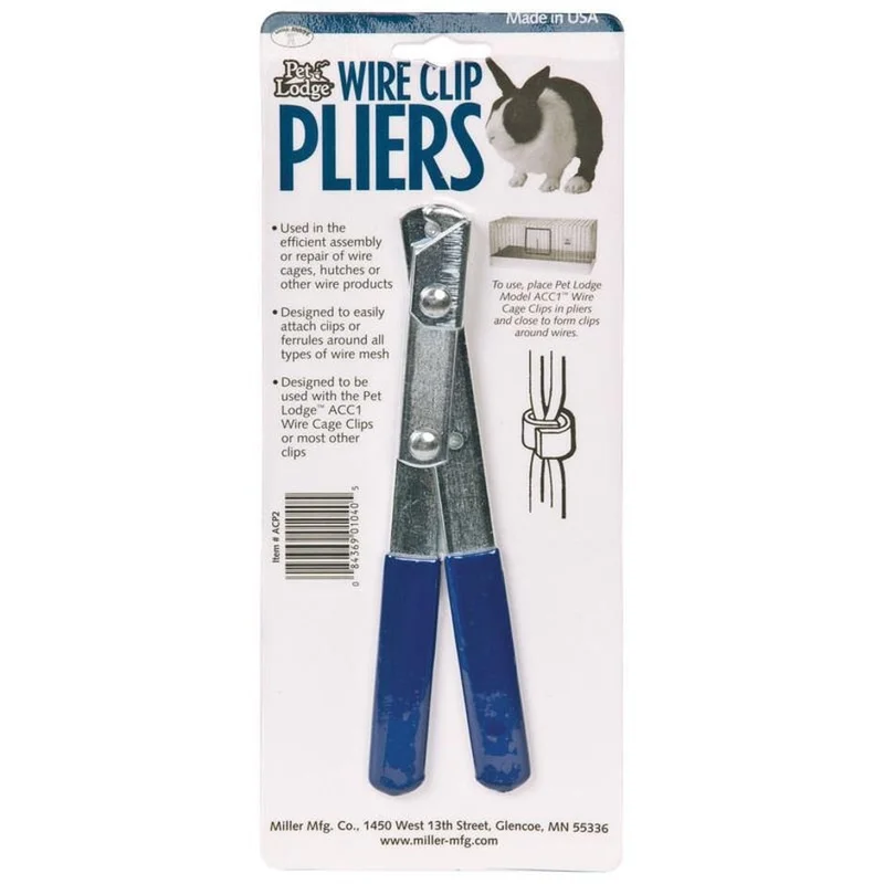 PET LODGE WIRE CLIP PLIERS BLUE/SILVER