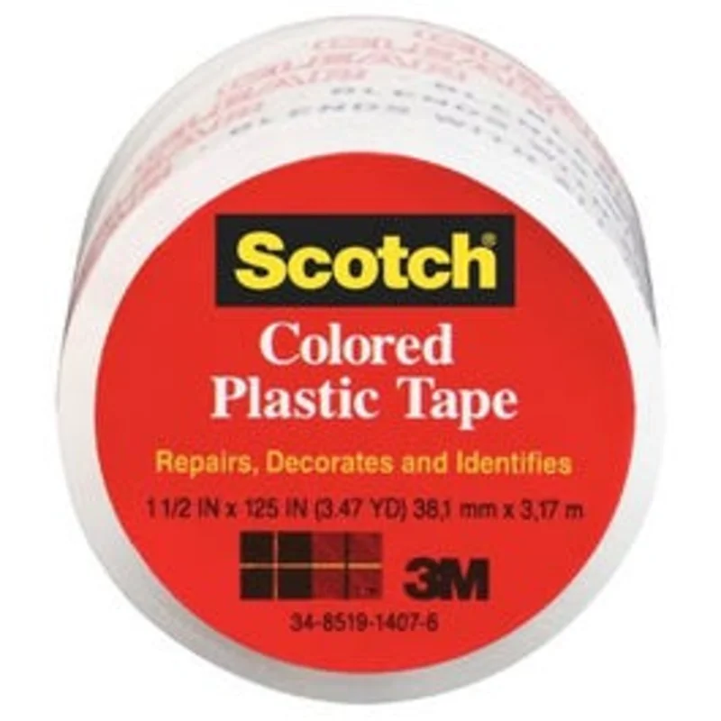 Plastic Tape, Transparent, 1-1/2 x 125-In.