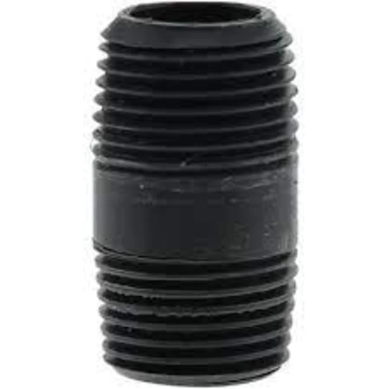 PLUMBEEZE PVC Connector Threaded Both Ends Nipple  1/2"
