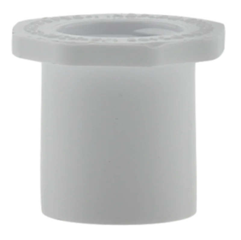 Plumbeeze White PVC Schedule 40 Fittings Spigot x FPT Bushing  1/2" x 1/4"