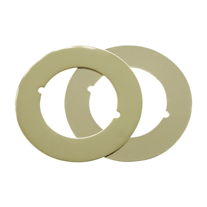 Polished Brass Door Lock Adaptor or Trim Plate 1170 Hickory