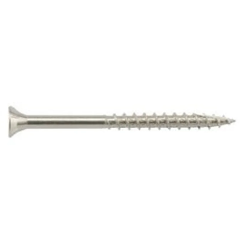 Power Pro Wood Screws, Exterior, Star Drive, Stainless Steel, #10 x 2.5-In., 1-Lb.