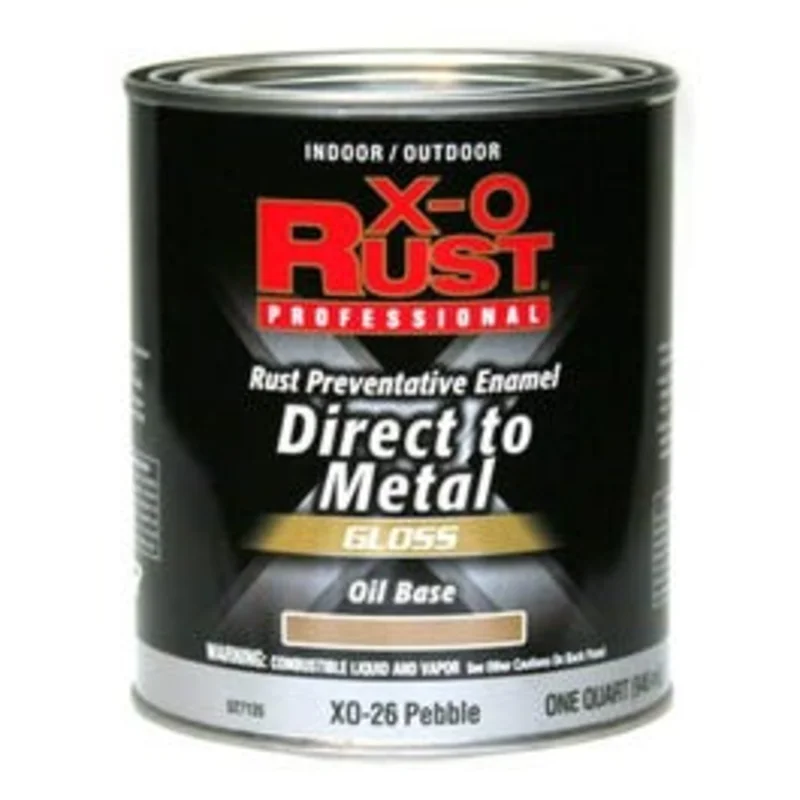 Premium Oil Base Paint, Gloss, Pebble, Interior/Exterior, 1-Qt.