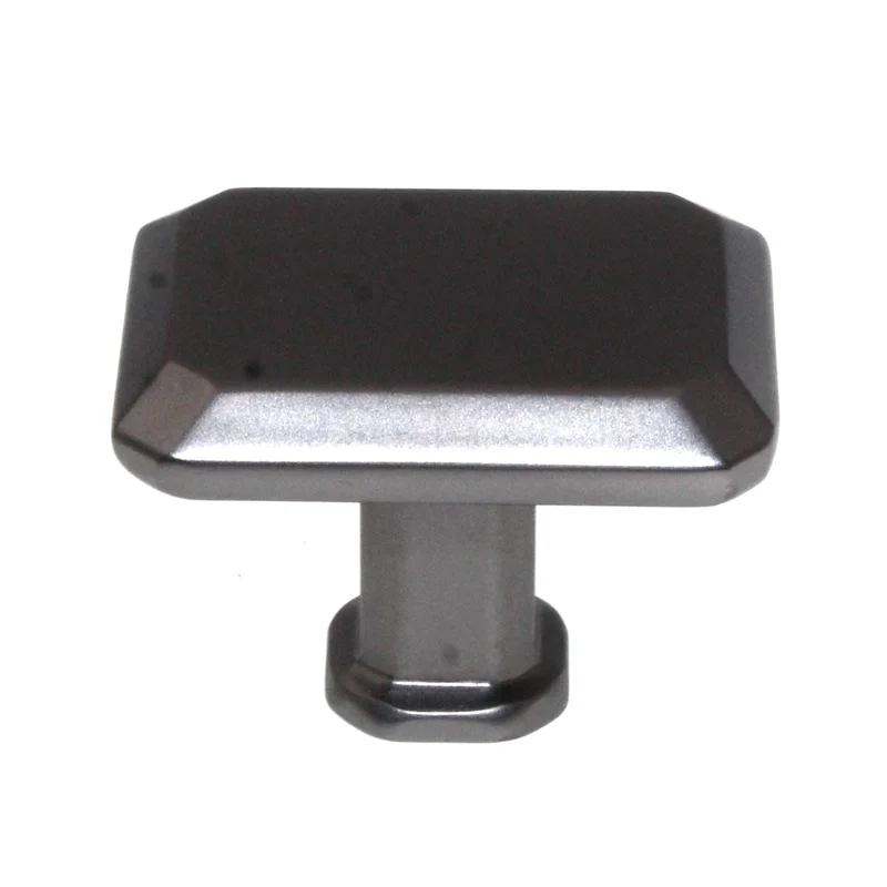 Pride Charleston 1 1/2" Angled Rectangle Cabinet Knob Dark Pewter K92430DP