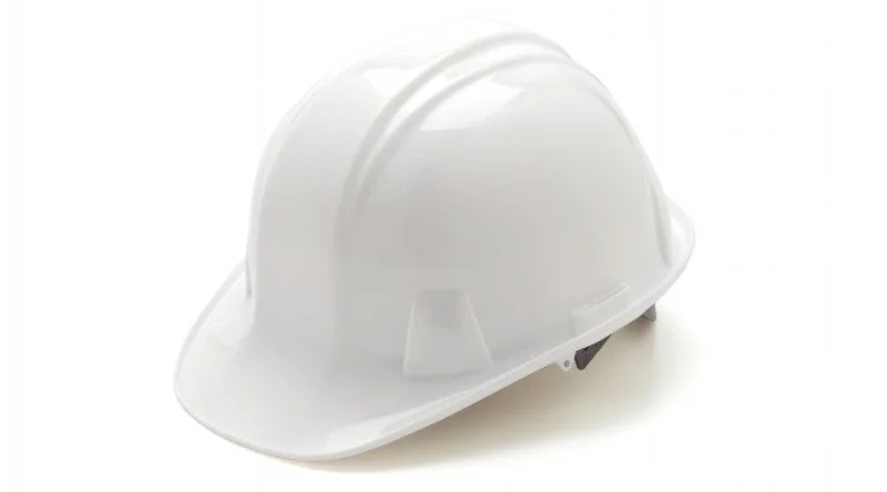 Pyramex Sl Series Cap Style Hard Hat White Cap Style 4-Point Ratchet White