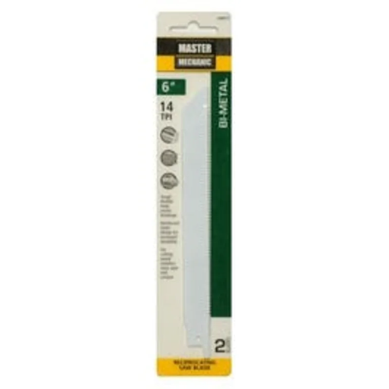 Reciprocating Saw Blades, 2-Pk, 6-Inch, 14-TPI, Bi-Metal/Cobalt