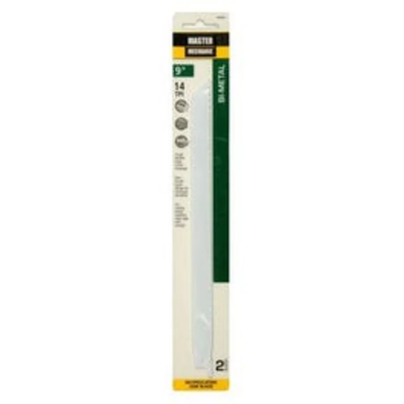 Reciprocating Saw Blades, 2-Pk, 9-Inch, 14-TPI, Bi-Metal/Cobalt