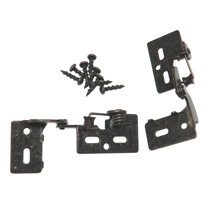 Replace Amerock BP2605 Antique Brass Knife Pivot Cabinet Hinges 1/4" Overlay Youngdale #5