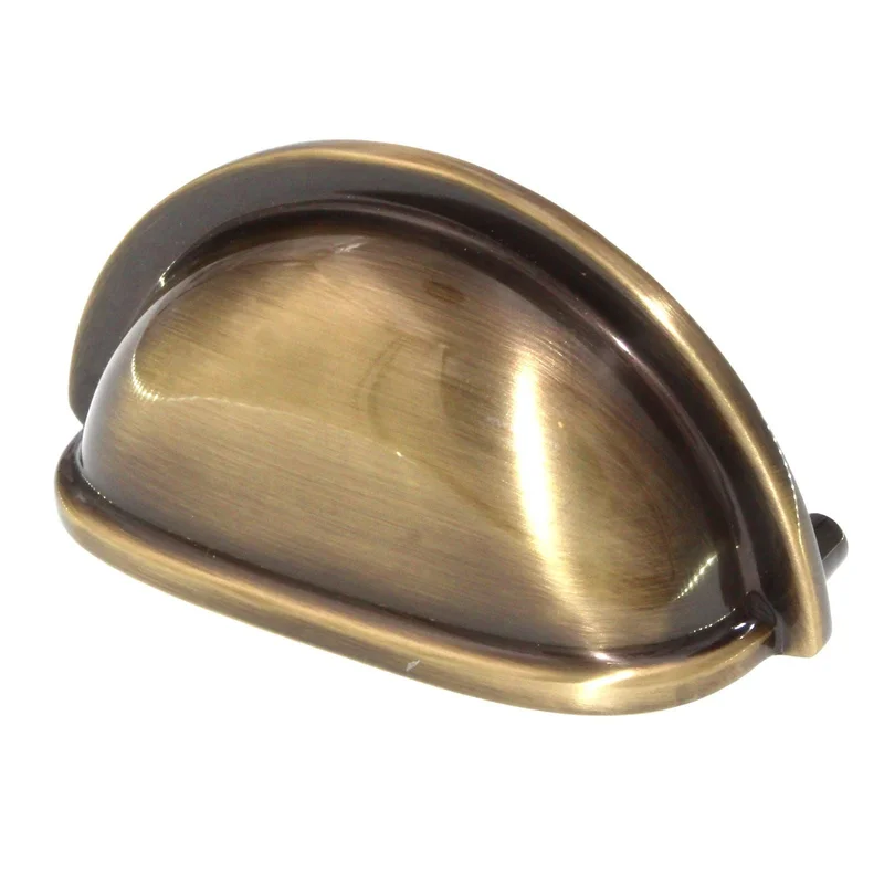 Richelieu 3" Ctr Drawer Cup Pull Antique English 30388AE