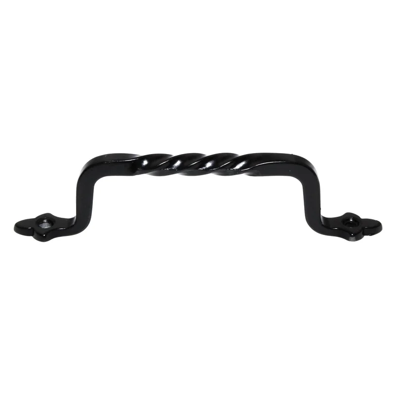 Richelieu Country Style 4 1/8" (105mm) Ctr Pull Twist Black BP1180490