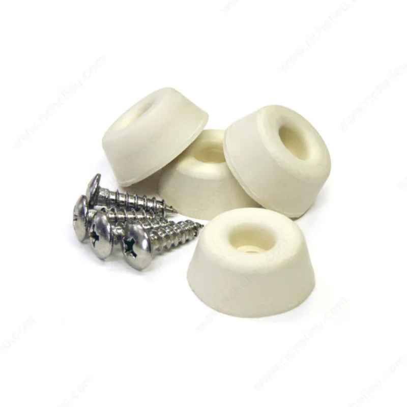 Richelieu Screw-On Rubber Bumpers Almond