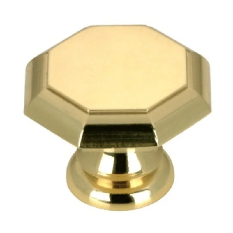 Richelieu Traditional 63/64" Polished Brass Novelty Octagon Cabinet Knob BP14625130