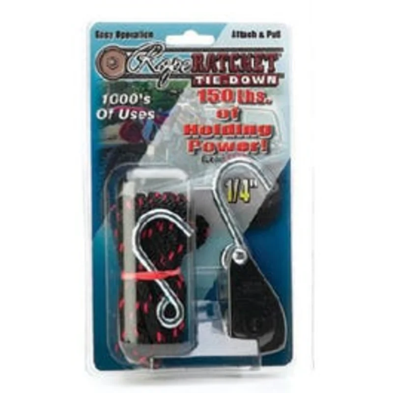 Rope Ratchet, 1/4-In., With 8-Ft. Rope & Hook