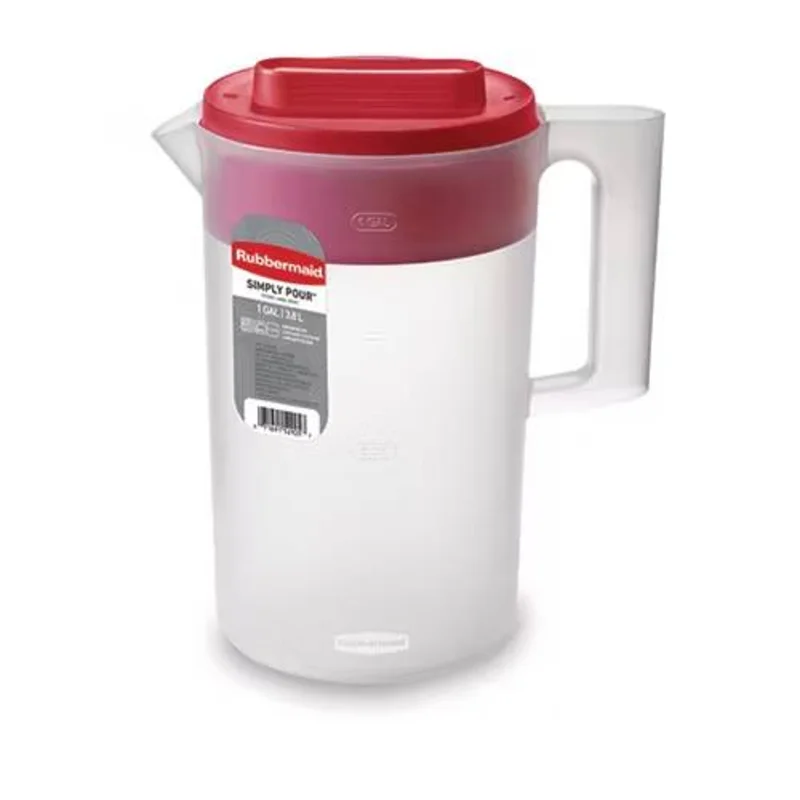 Rubbermaid Simply Pour Pitcher, Plastic Pitcher with Multifunction Lid