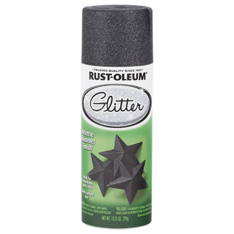 Rust-Oleum Glitter Spray Paint Midnight Black