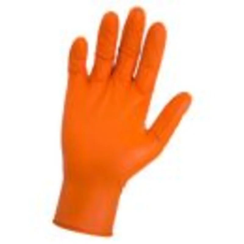SAS Safety 66473 Safety Gloves Astro Grip PF Nitrile 6 mil (100-pk)-Large
