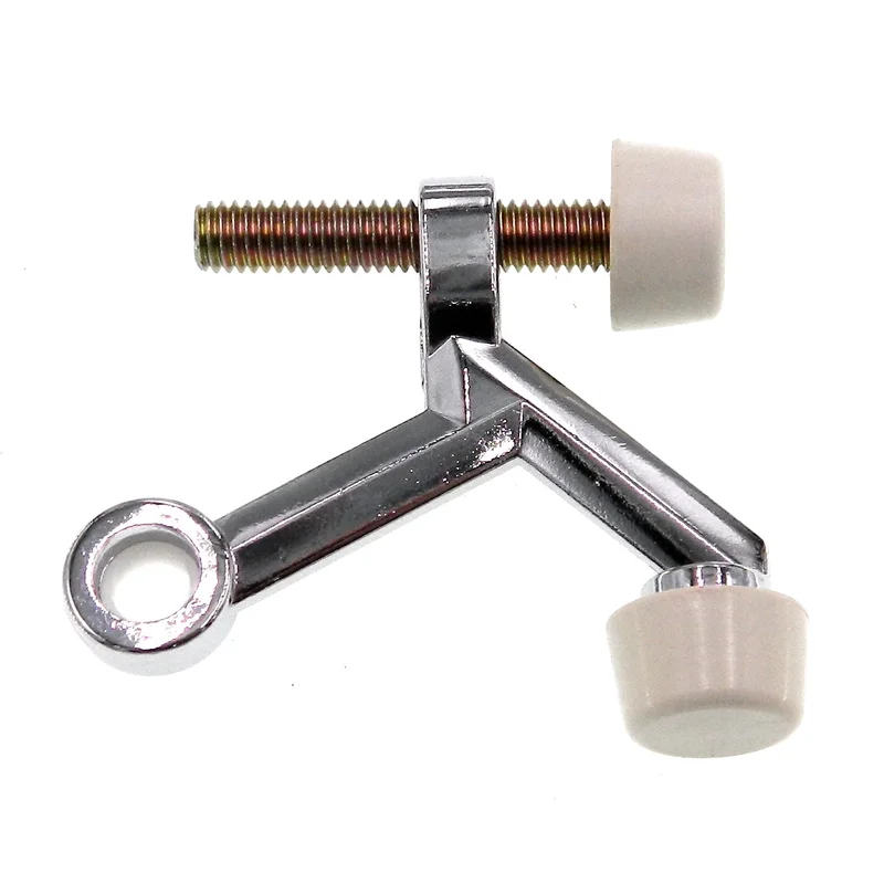 Satin Chrome Heavy Duty Hinge Pin Doorstop with Rubber Tips Belwith PBH3013-26D