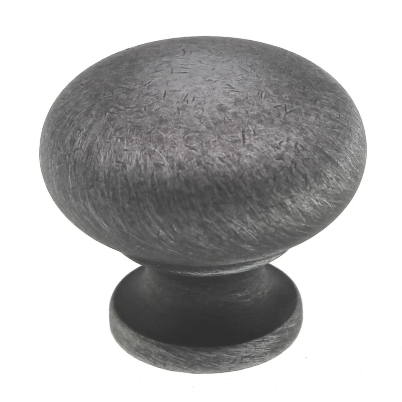 Schaub And Company 1 1/4" Round Solid Brass Cabinet Knob Dark Pewter 706-DP