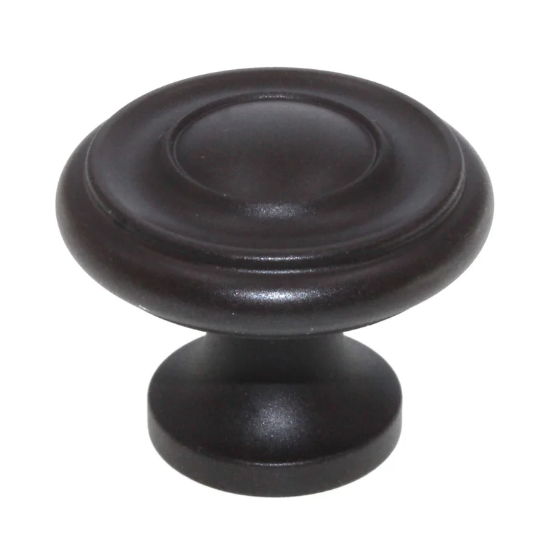 Schaub And Company 1 1/4" Solid Brass Cabinet Knob Oil-Rubbed Bronze 703-10B