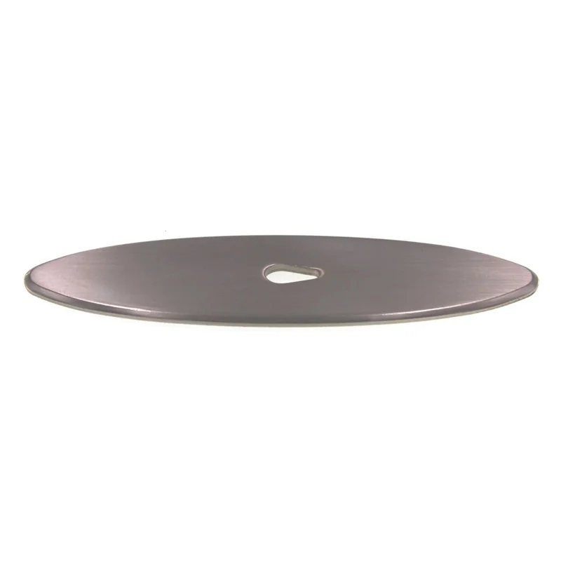 Schaub And Company 3" Solid Brass Knob Backplate Satin Nickel 720-15