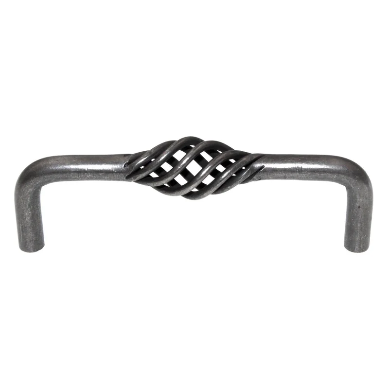 Schaub And Company 4" Ctr Cabinet Birdcage Pull Antique Pewter 336-AP