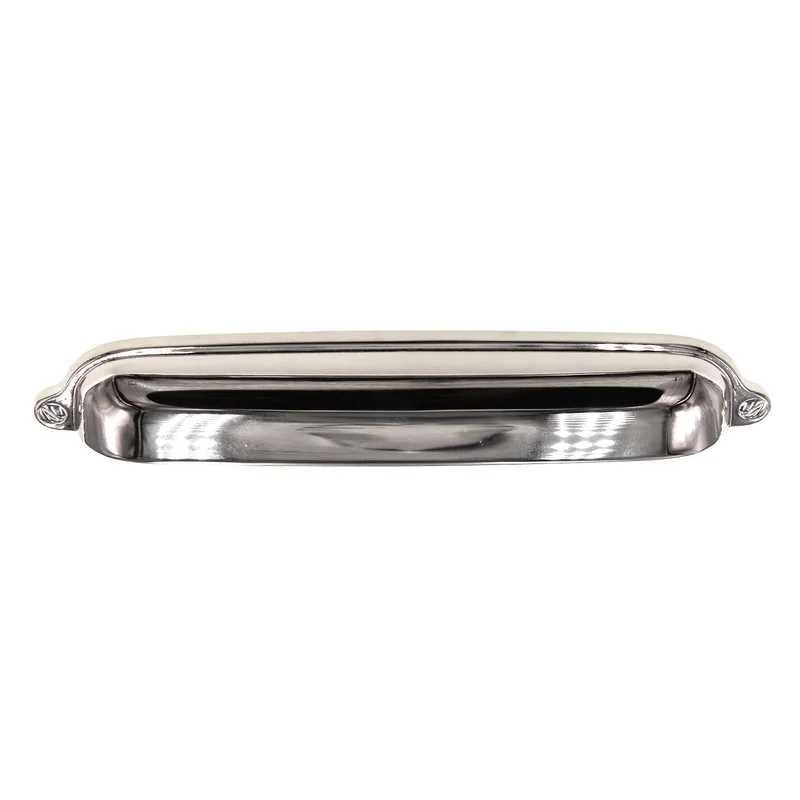 Schaub And Company Country Drawer Cup Pull 6" Ctr Polished Nickel 744-PN