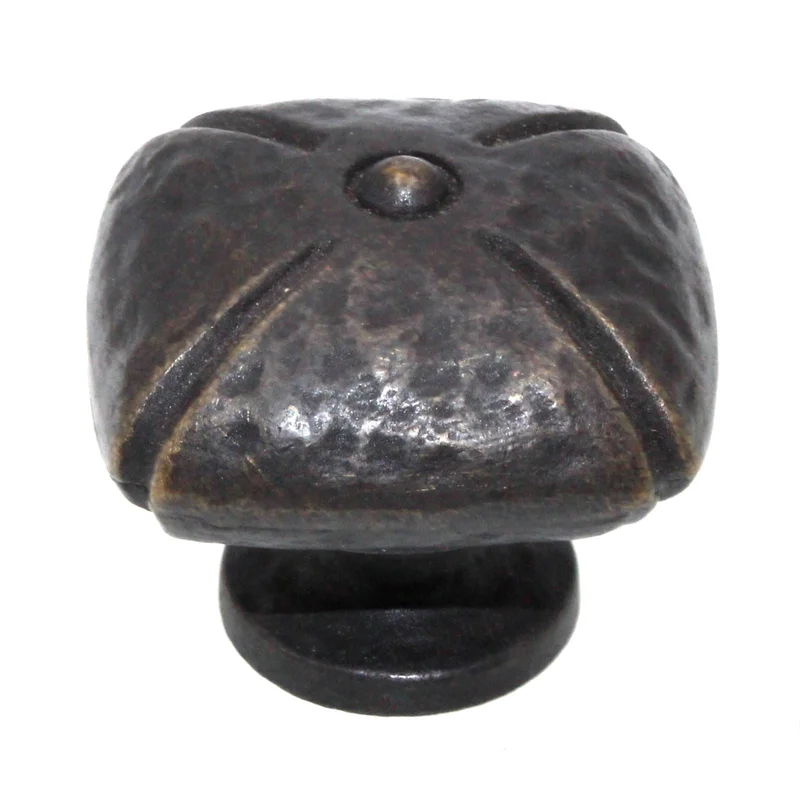 Schaub And Company Siena 1 3/8" Square Cabinet Knob Ancient Bronze 251-ABZ