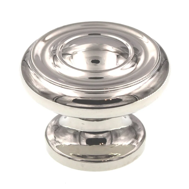 Schaub Tradional Designs 1 1/2" Cabinet Knob Polished Nickel Solid Brass 704-PN