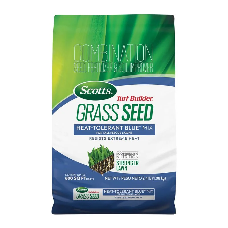 Scotts Turf Builder Grass Seed Heat-Tolerant Blue Mix for Tall Fescue Lawns