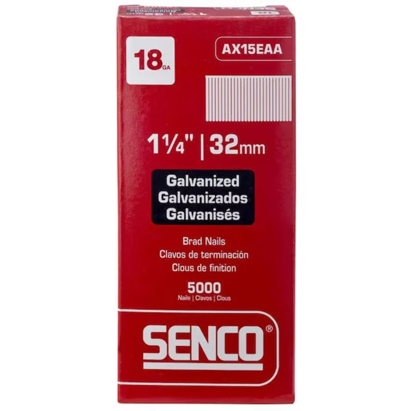 Senco AX15EAA Brad 1-1/4" 18 Ga. Medium Head Galvanized Plain