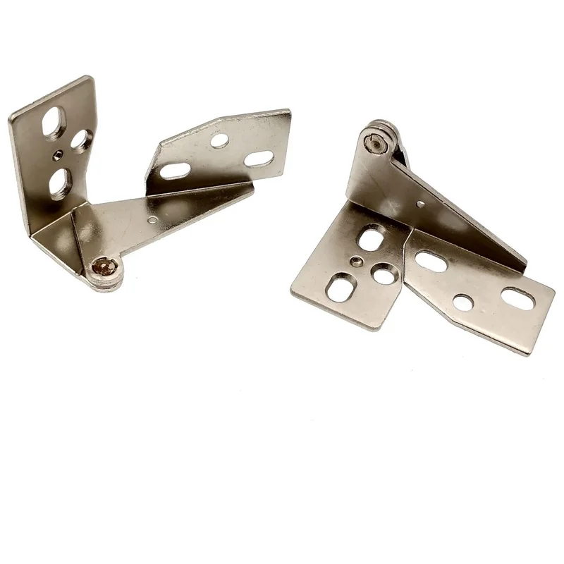 Set of Amerock Nickel Concealed Overlay Pin Knife-Pivot Hinges BP1242-14
